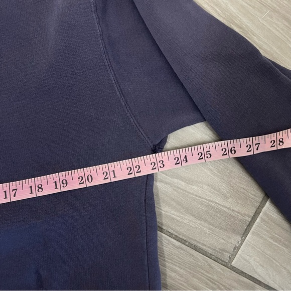 Vtg 90s Y2K Quiksilver Hoodie L Pullover Sweatshirt Grunge Trashed Distressed - Picture 12 of 13